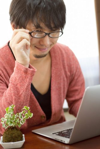 メガネ男性